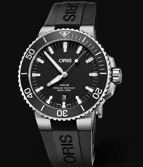 Review Oris Aquis Date 43.5mm Replica Watch 01 733 7730 4124-07 4 24 64EB - Click Image to Close